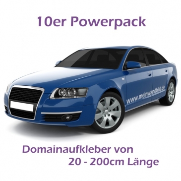 individuelle Domainaufkleber 10er Powerpack